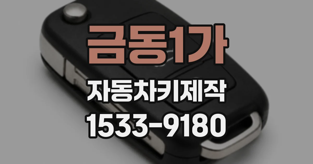 금동1가 자동차키제작