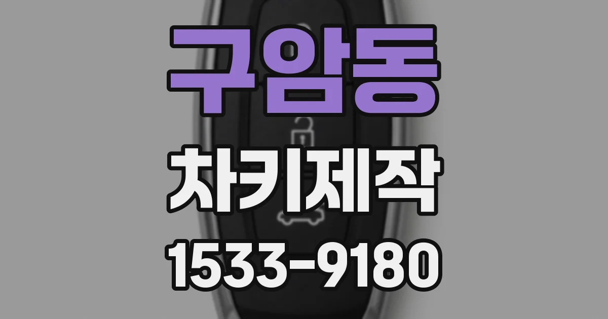 구암동 차키제작
