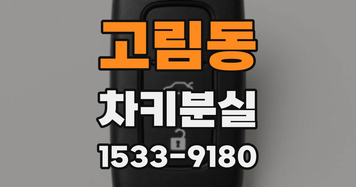 고림동 차키분실