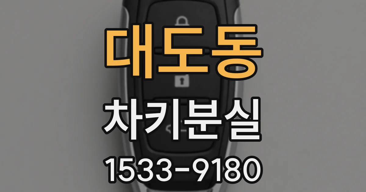 대도동 차키분실