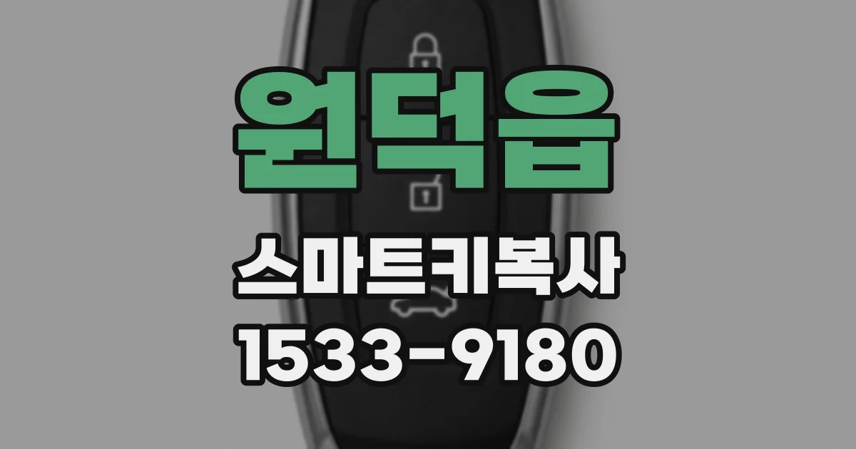 원덕읍 스마트키복사