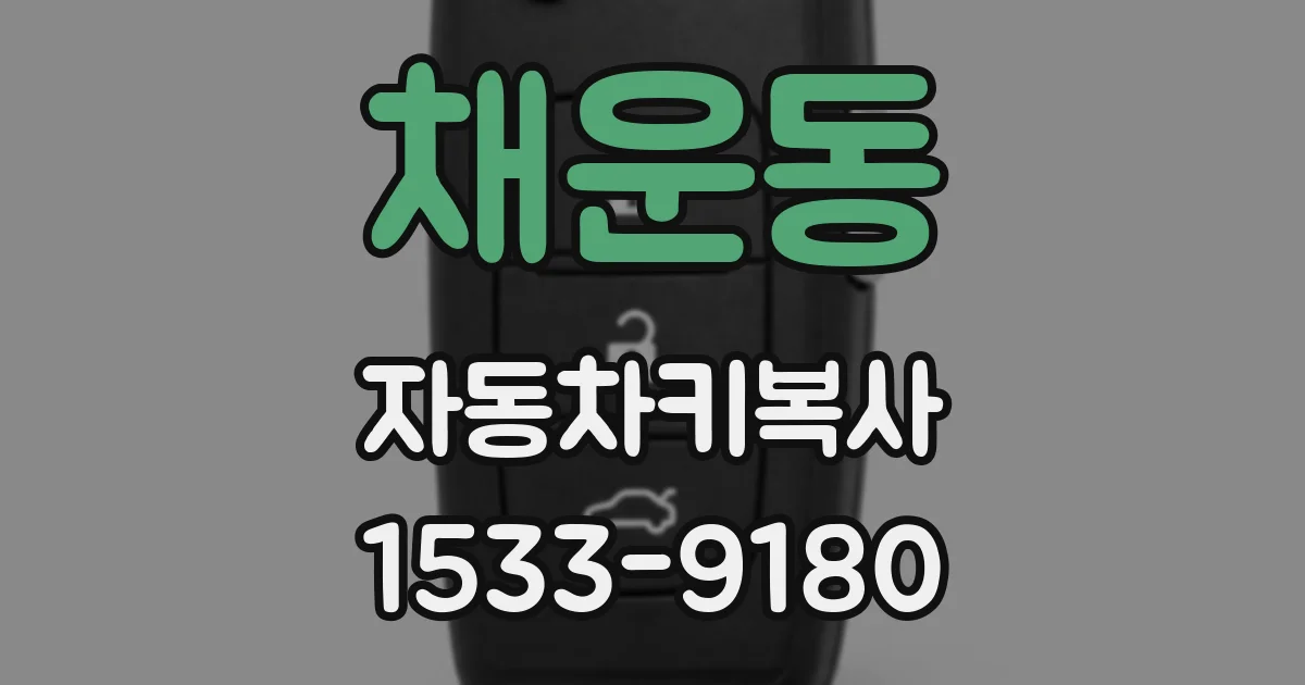채운동 자동차키복사
