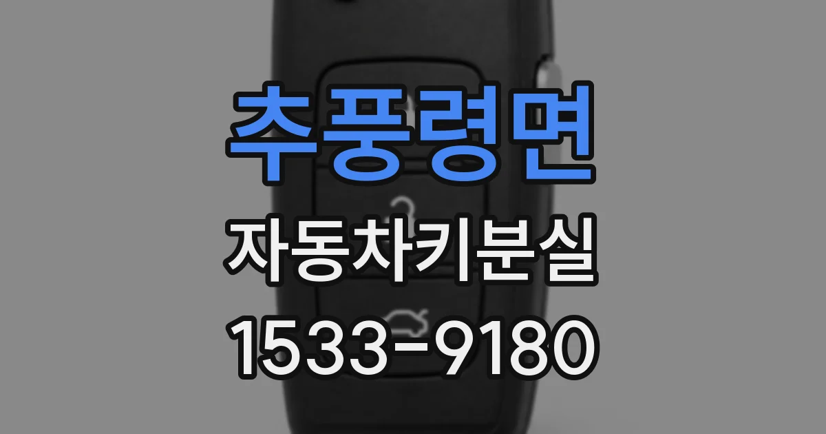 추풍령면 자동차키분실