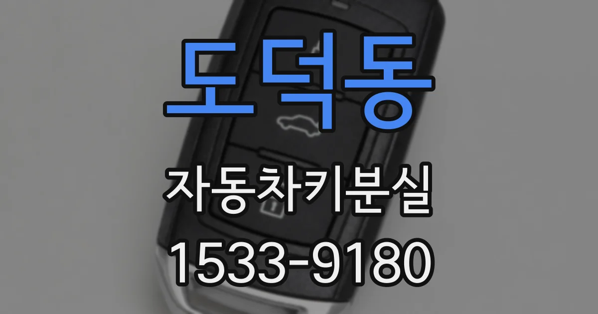 도덕동 자동차키분실