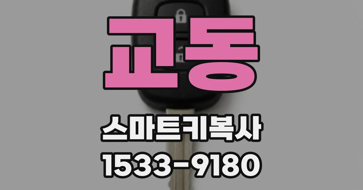 교동 스마트키복사
