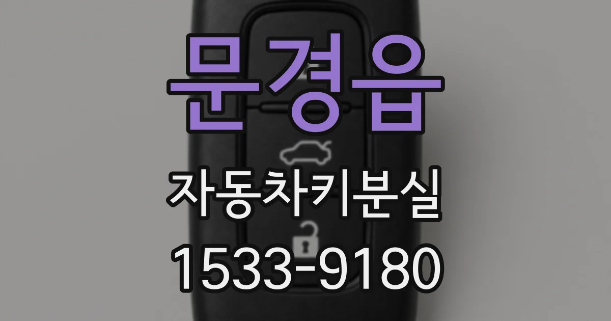 문경읍 자동차키분실