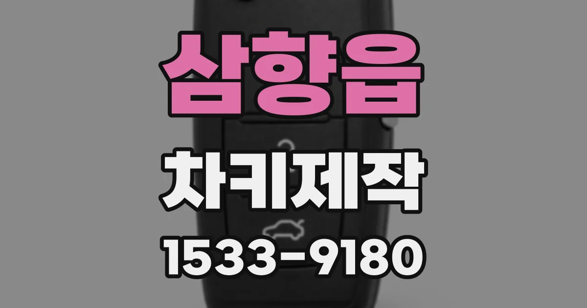 삼향읍 차키제작