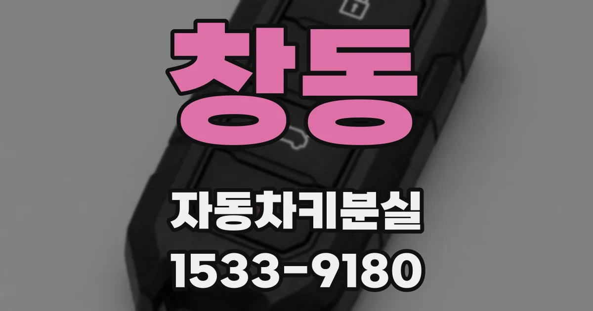 창동 자동차키분실