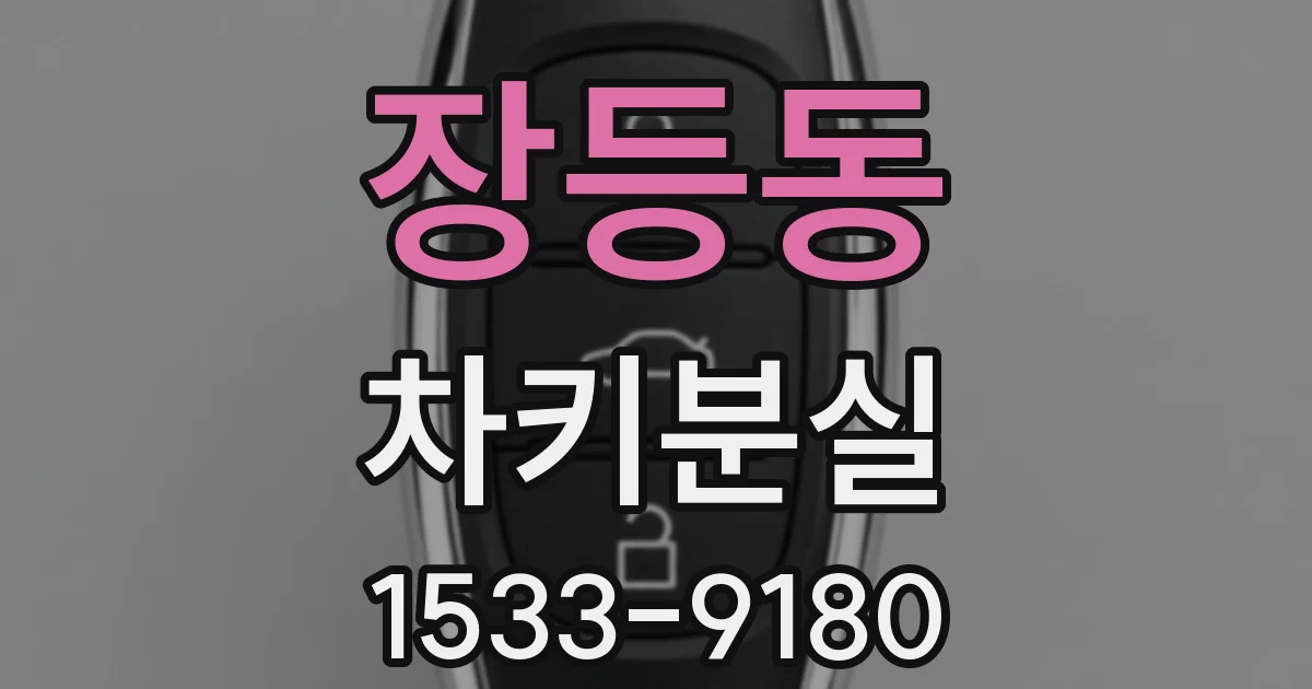 장등동 차키분실