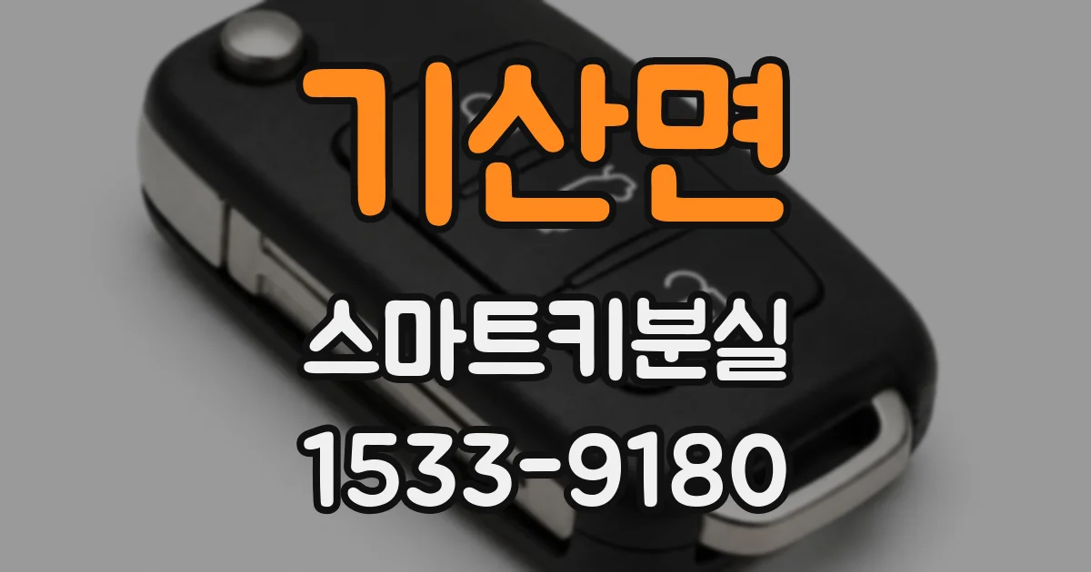 기산면 스마트키분실