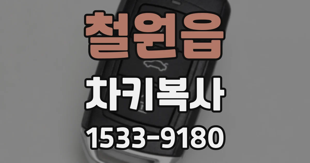 철원읍 차키복사