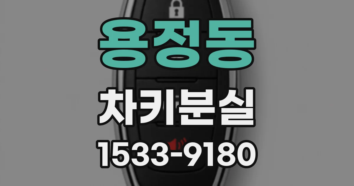 용정동 차키분실