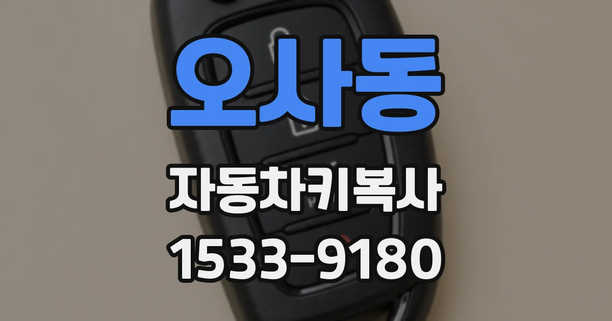 오사동 자동차키복사