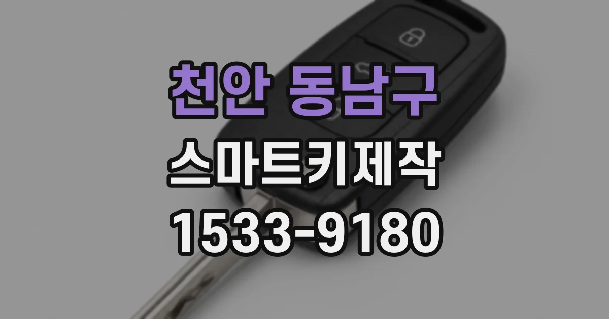 천안 동남구 스마트키제작