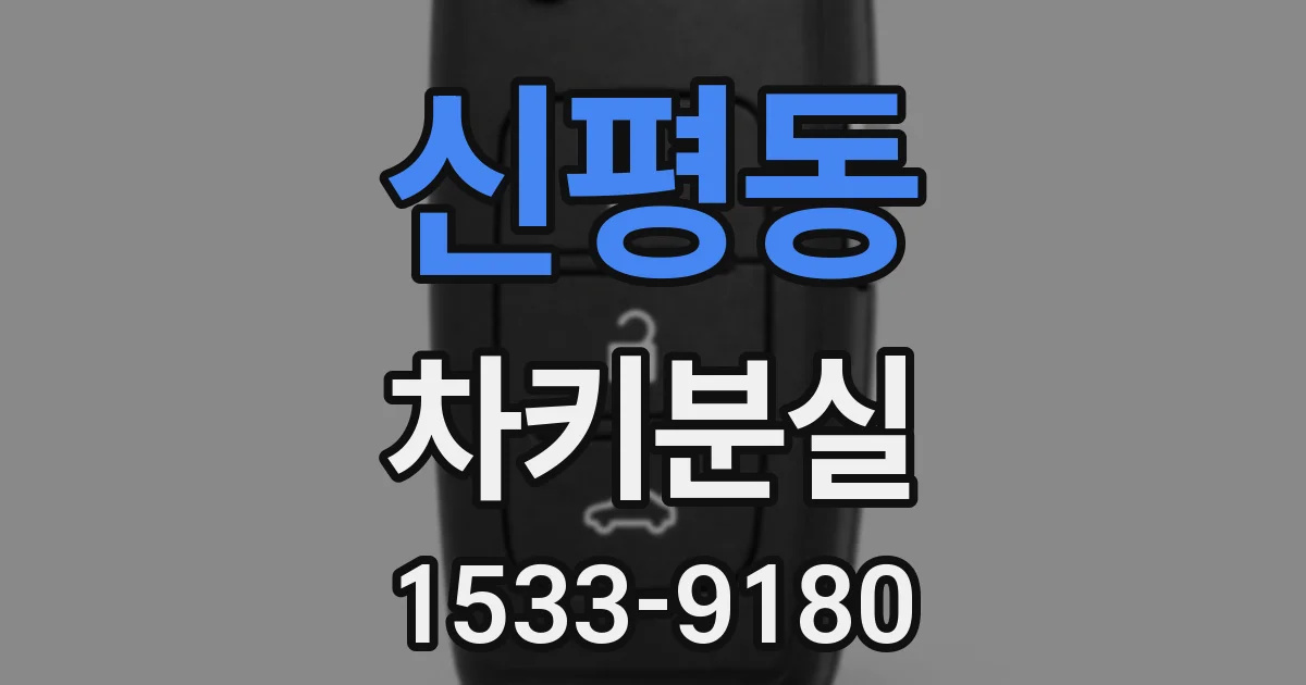 신평동 차키분실