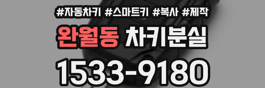 완월동 차키분실