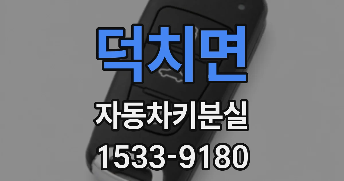 덕치면 자동차키분실