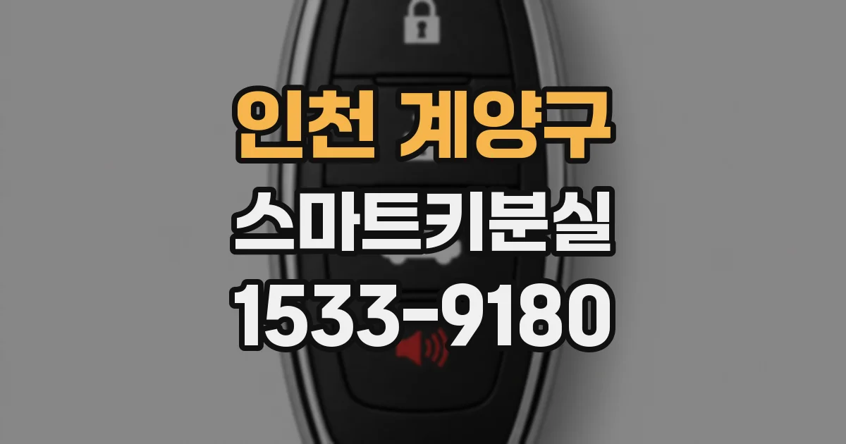인천 계양구 스마트키분실