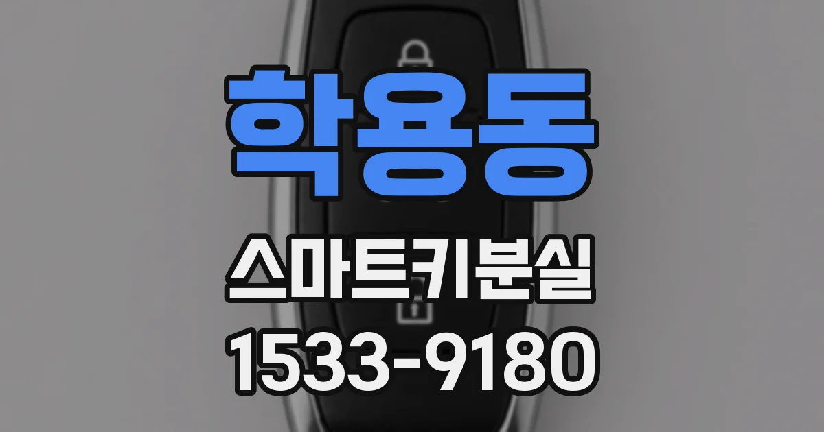 학용동 스마트키분실