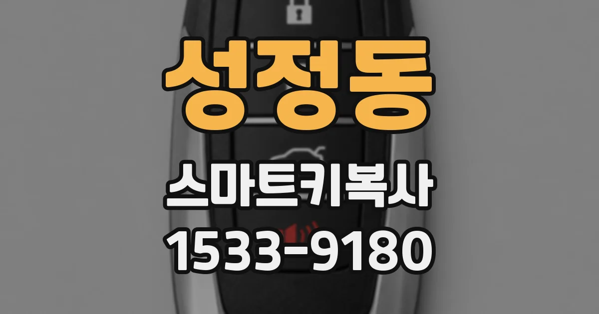 성정동 스마트키복사