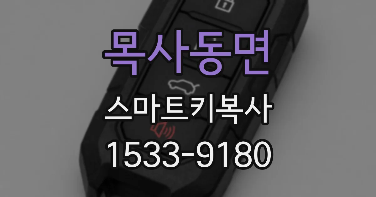 목사동면 스마트키복사