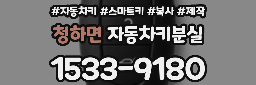 청하면 자동차키분실