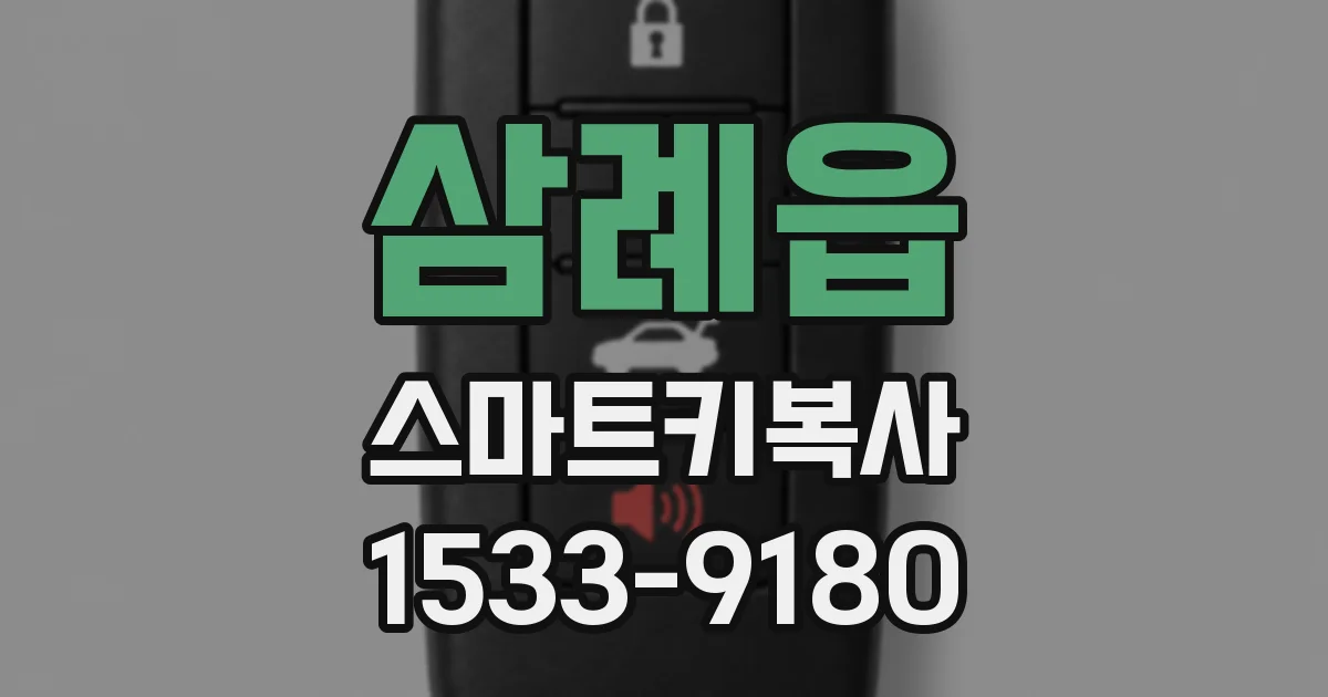 삼례읍 스마트키복사