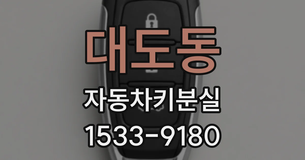 대도동 자동차키분실