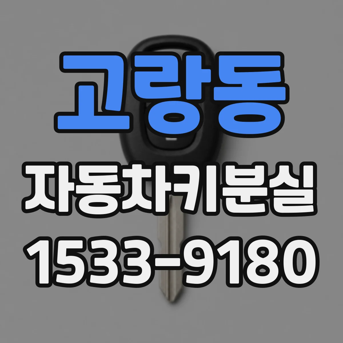 고랑동 자동차키분실