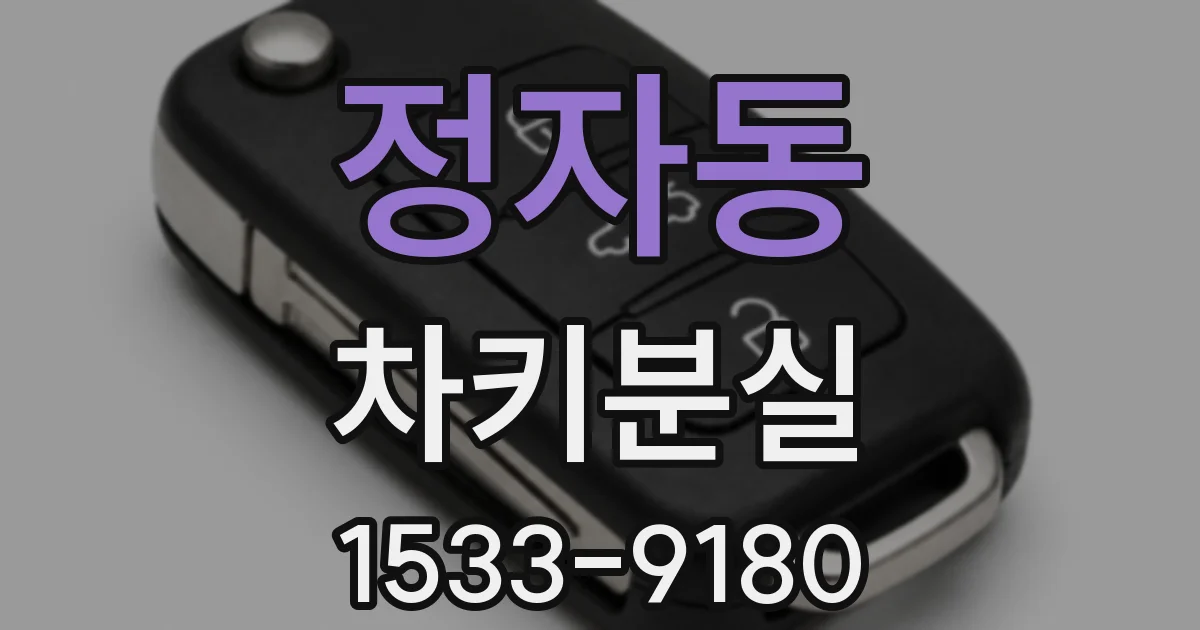 정자동 차키분실