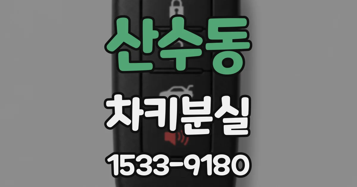산수동 차키분실