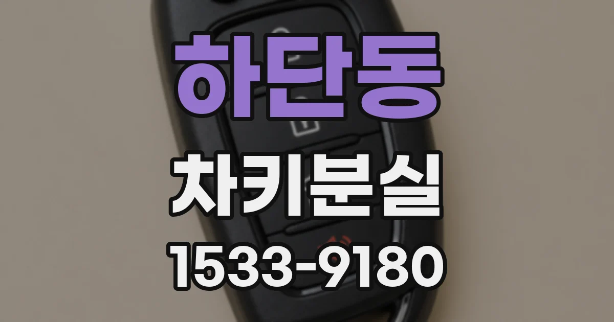 하단동 차키분실