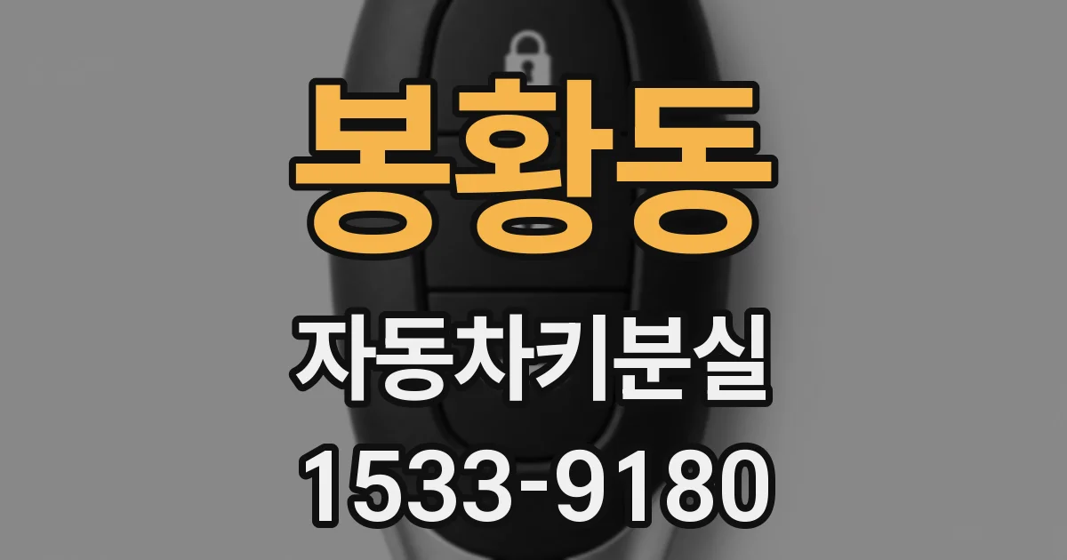 봉황동 자동차키분실