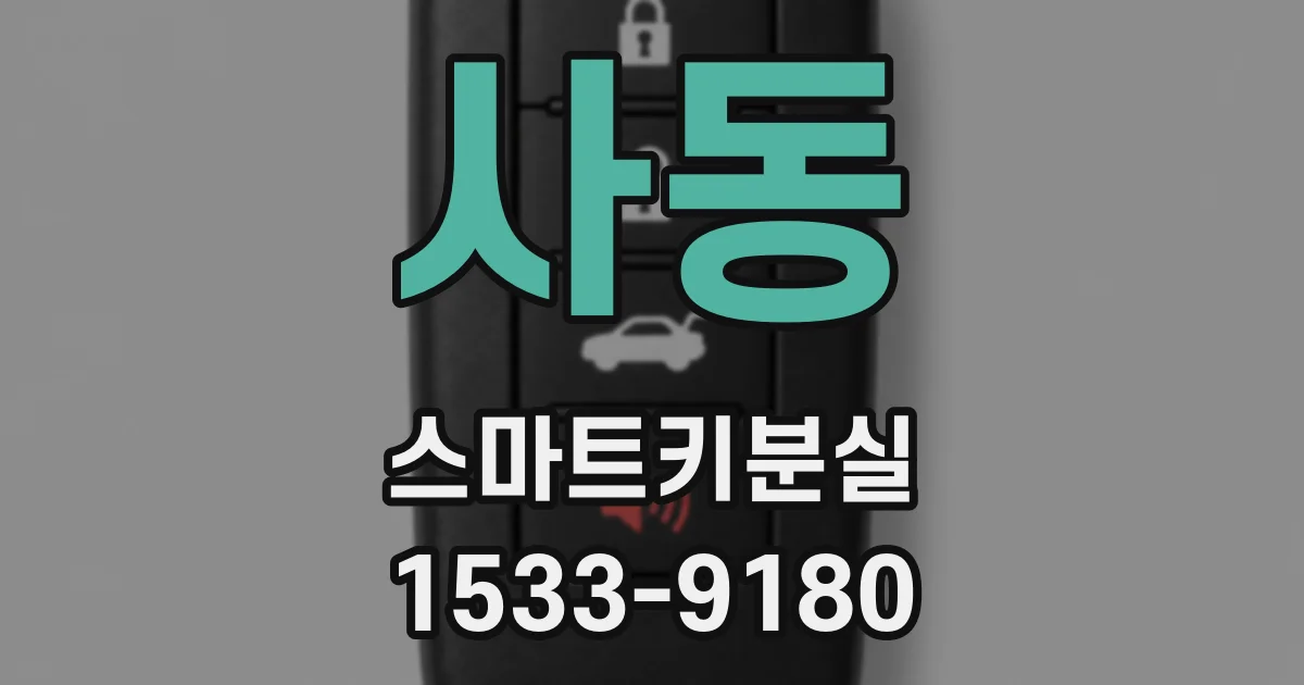 사동 스마트키분실
