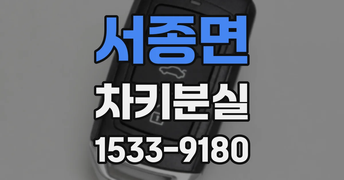 서종면 차키분실