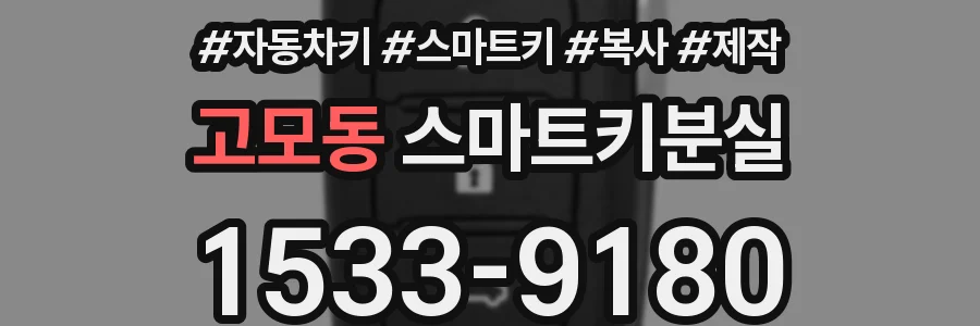 고모동 스마트키분실