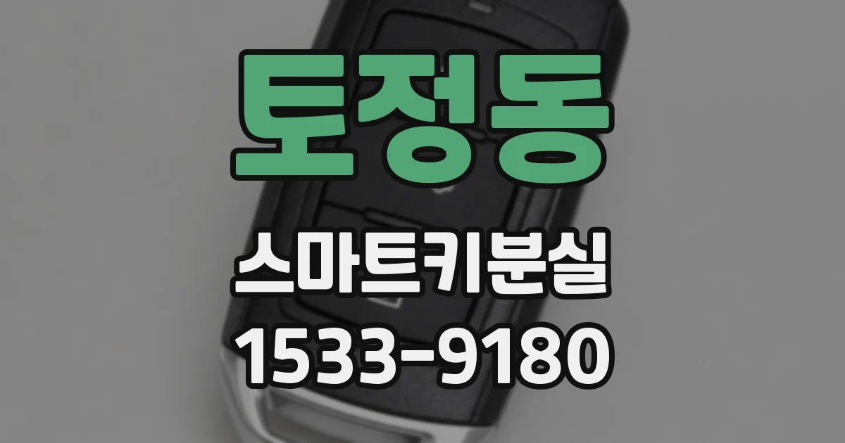 토정동 스마트키분실