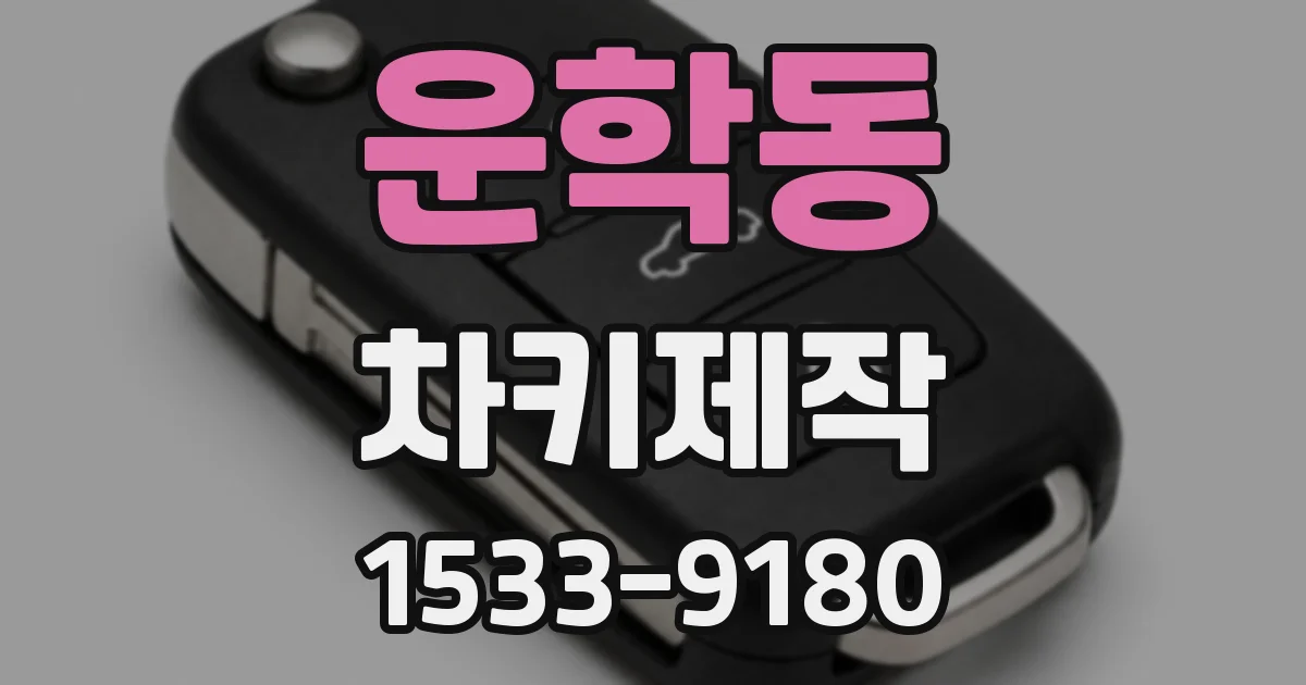 운학동 차키제작