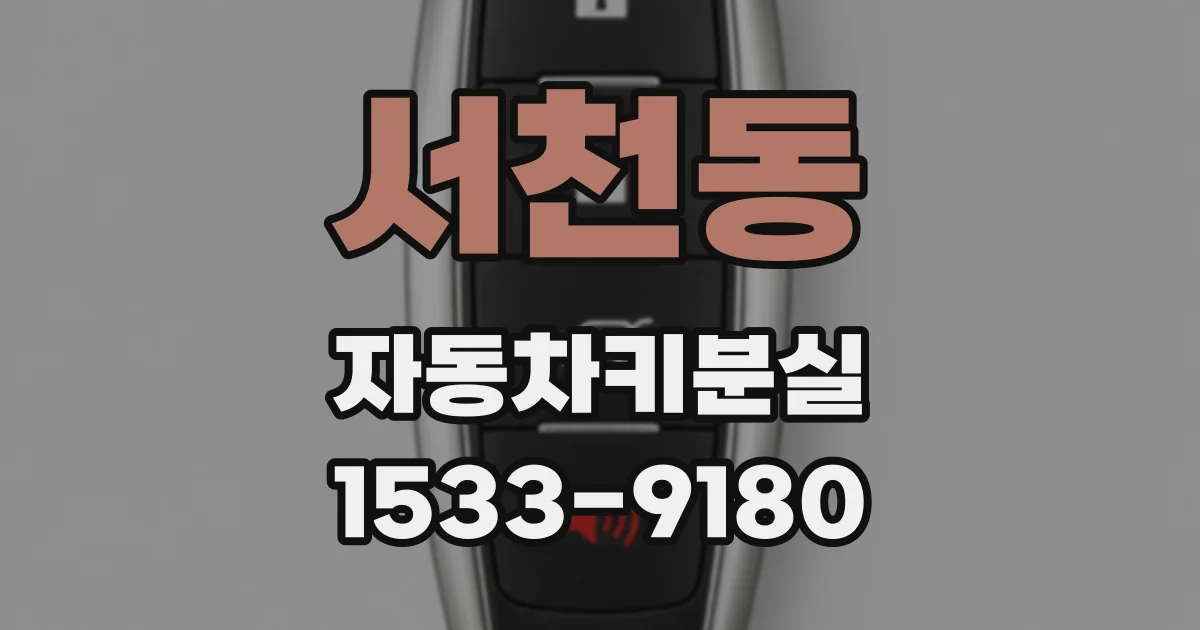 서천동 자동차키분실