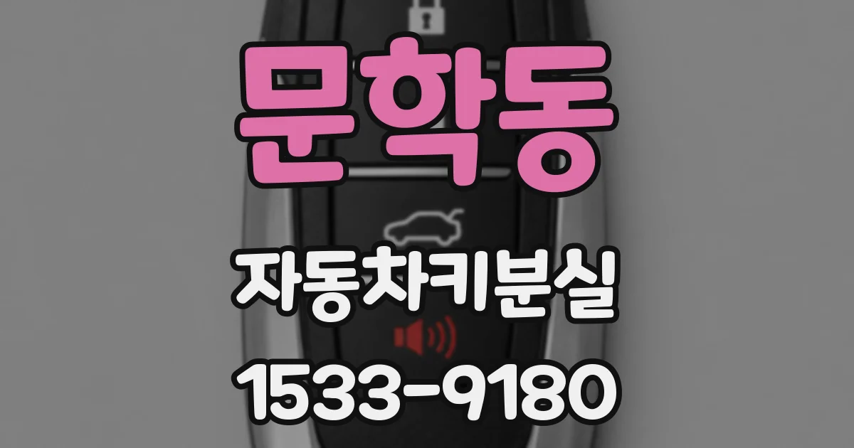 문학동 자동차키분실