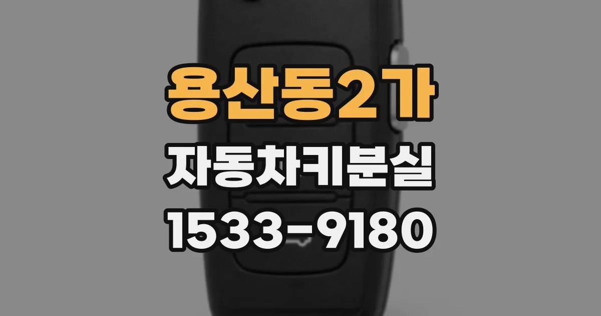 용산동2가 자동차키분실