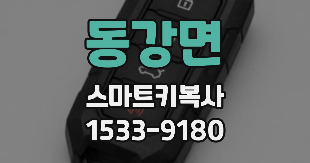 동강면 스마트키복사