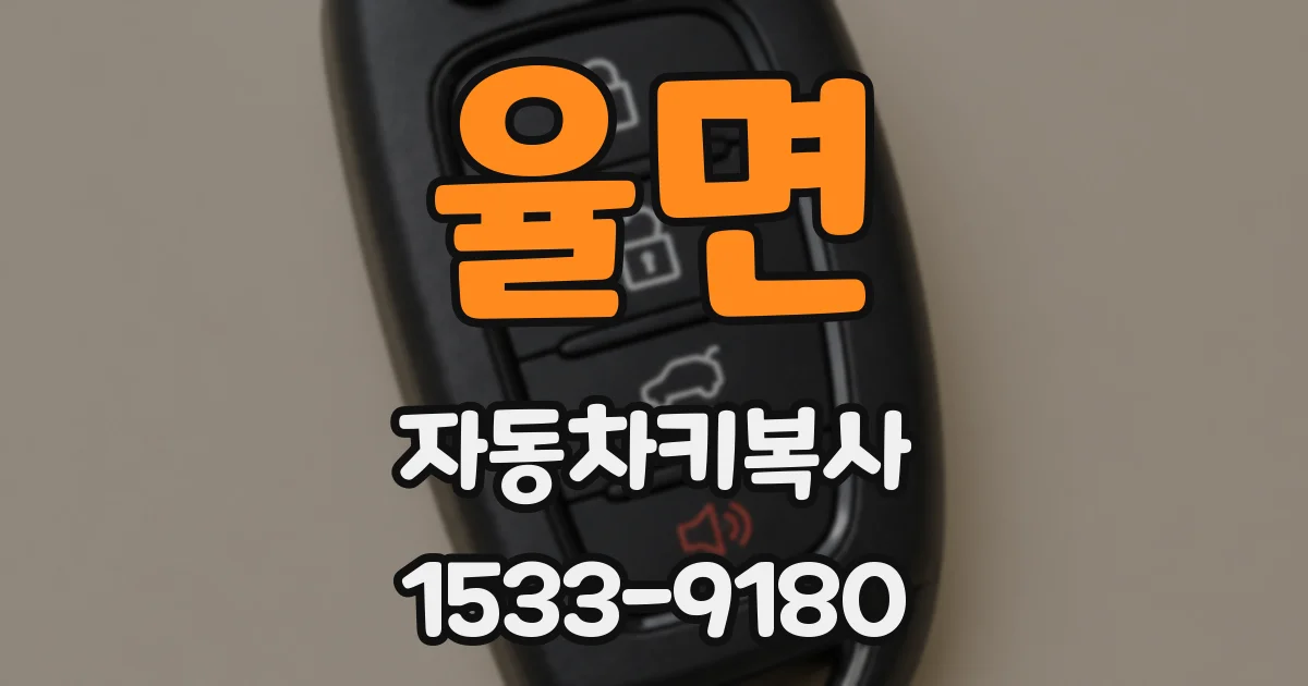 율면 자동차키복사