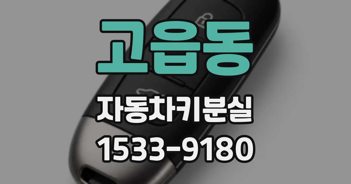 고읍동 자동차키분실