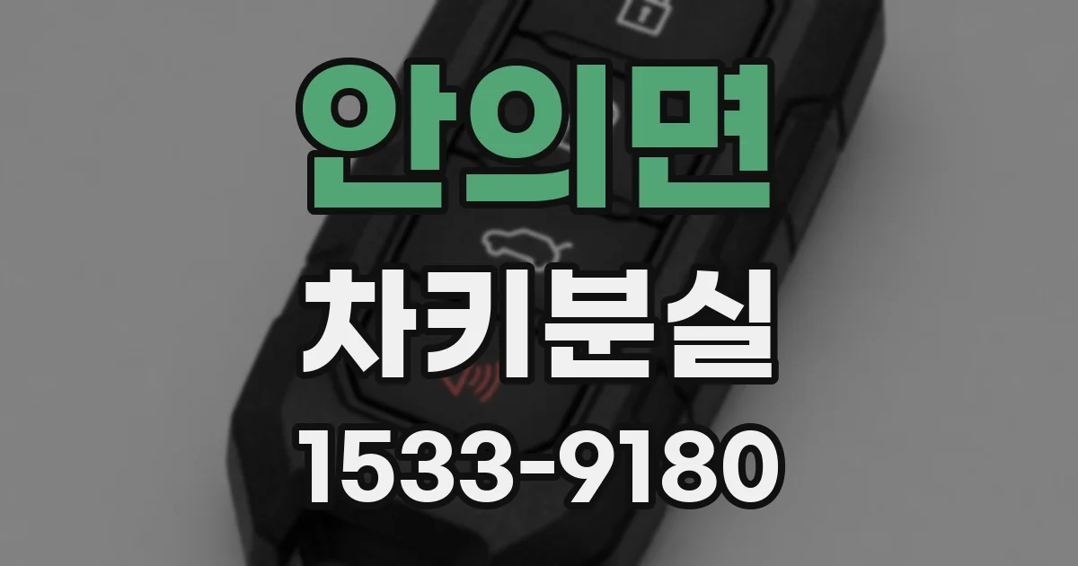 안의면 차키분실