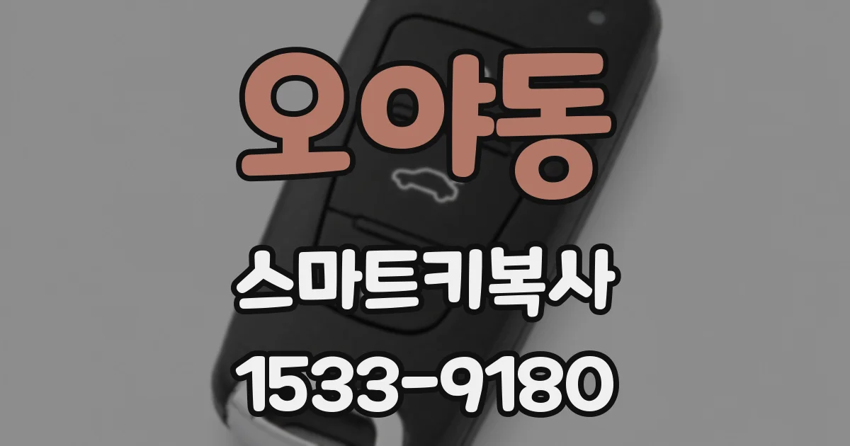 오야동 스마트키복사