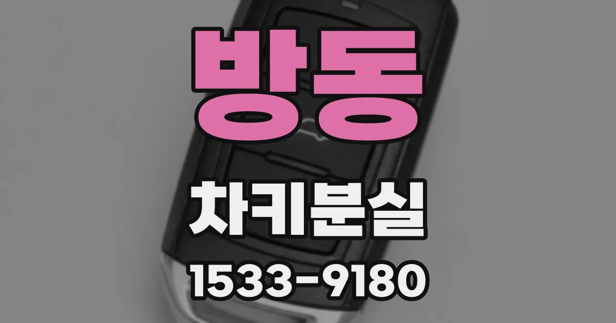 방동 차키분실