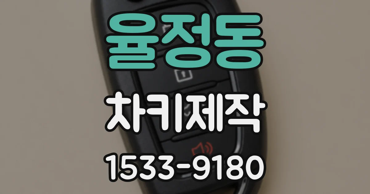 율정동 차키제작