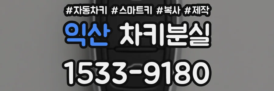 익산 차키분실