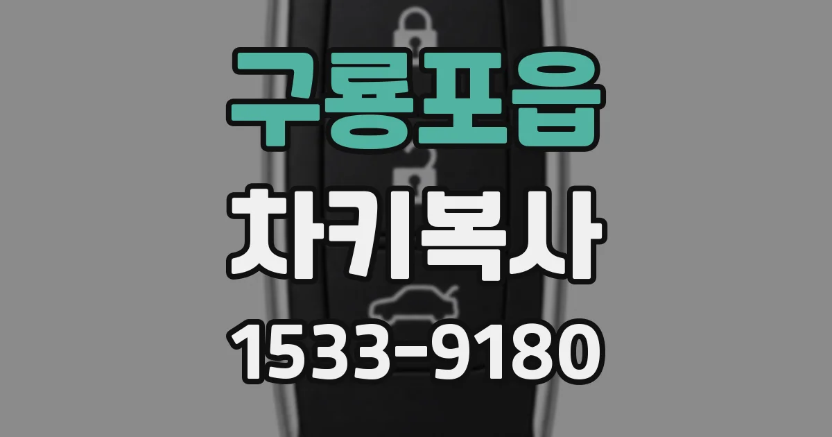 구룡포읍 차키복사